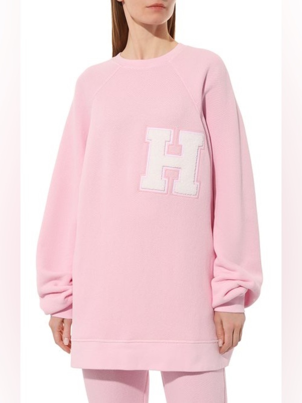 Halfboy crew neck over in pink